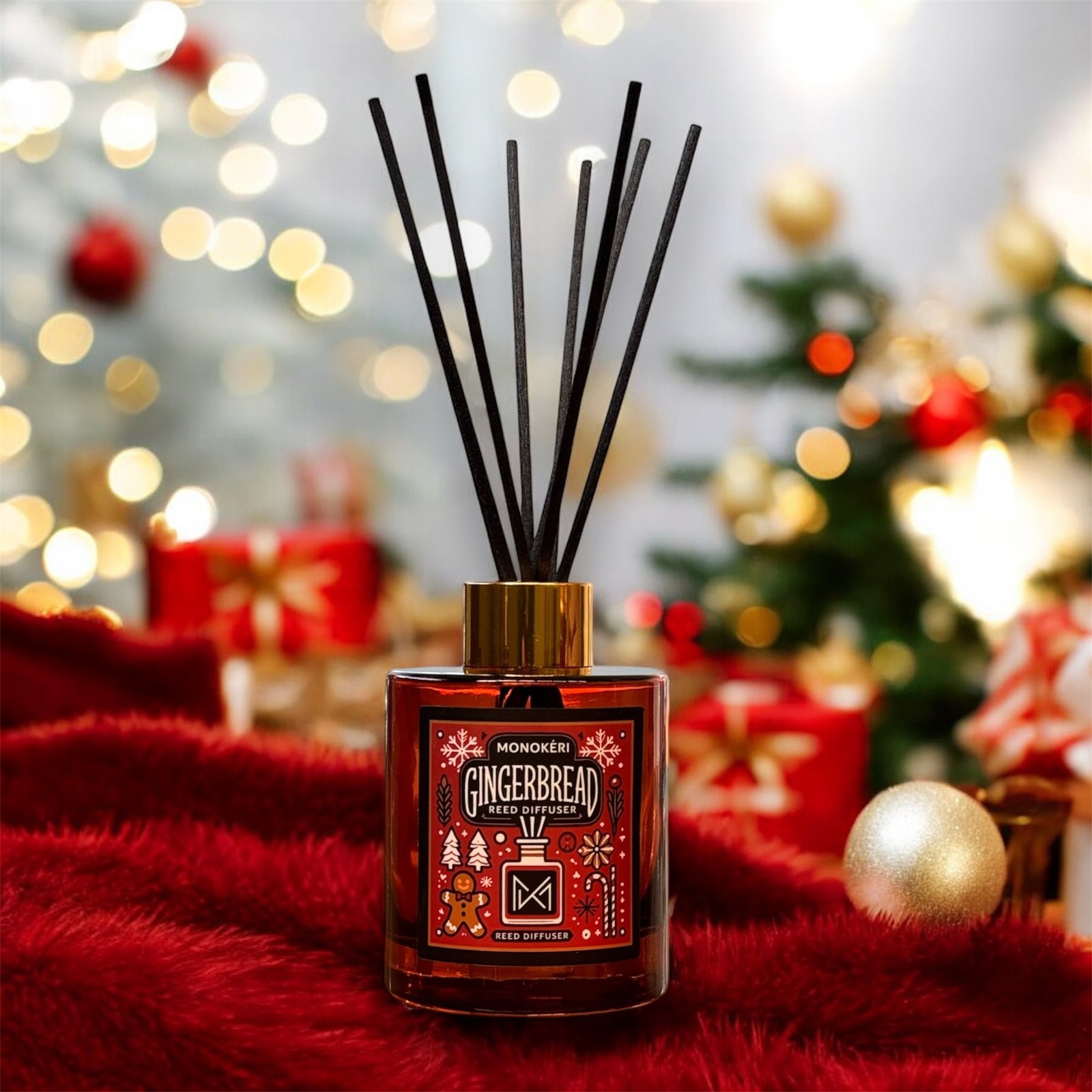 reed diffuser gingerbread christmas